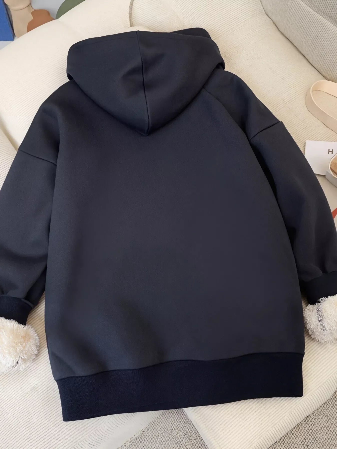 Fleece-Lined Zip-Up Hoodie