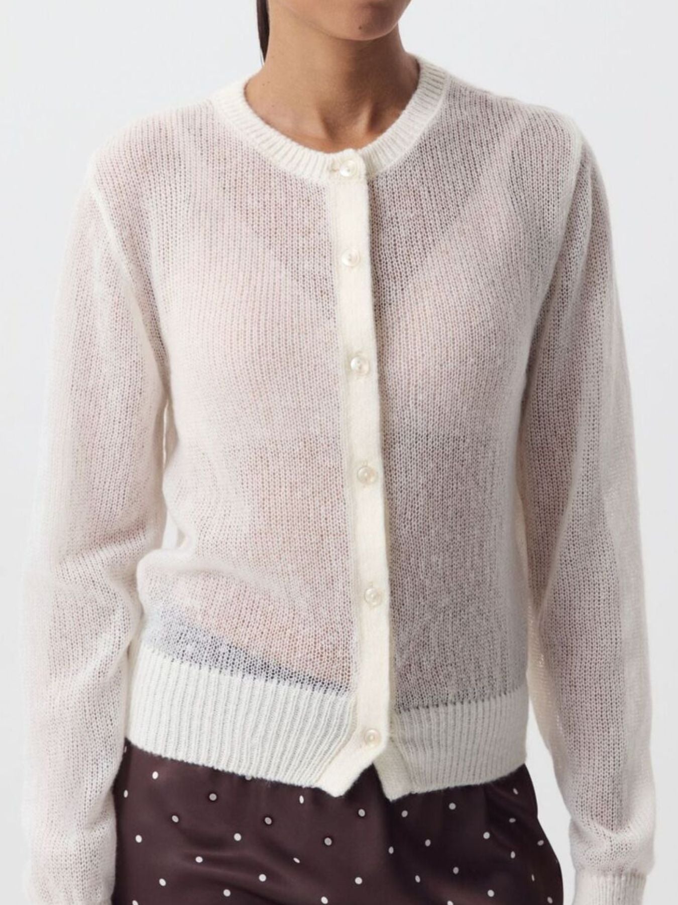 Button Up Long Sleeve Cardigan