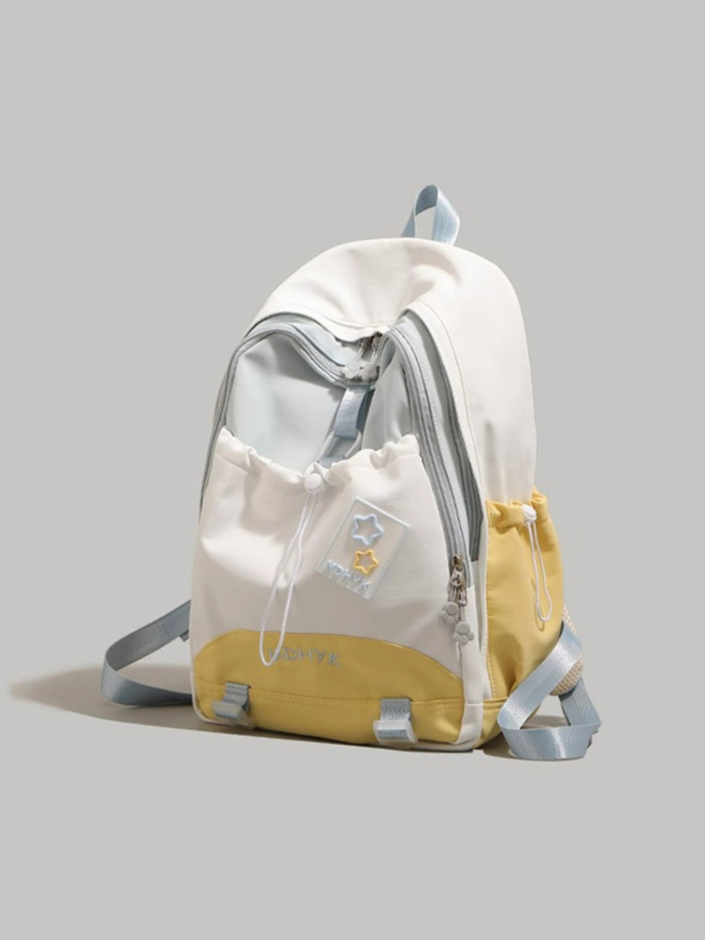 Color Block Drawstring Backpack Bag