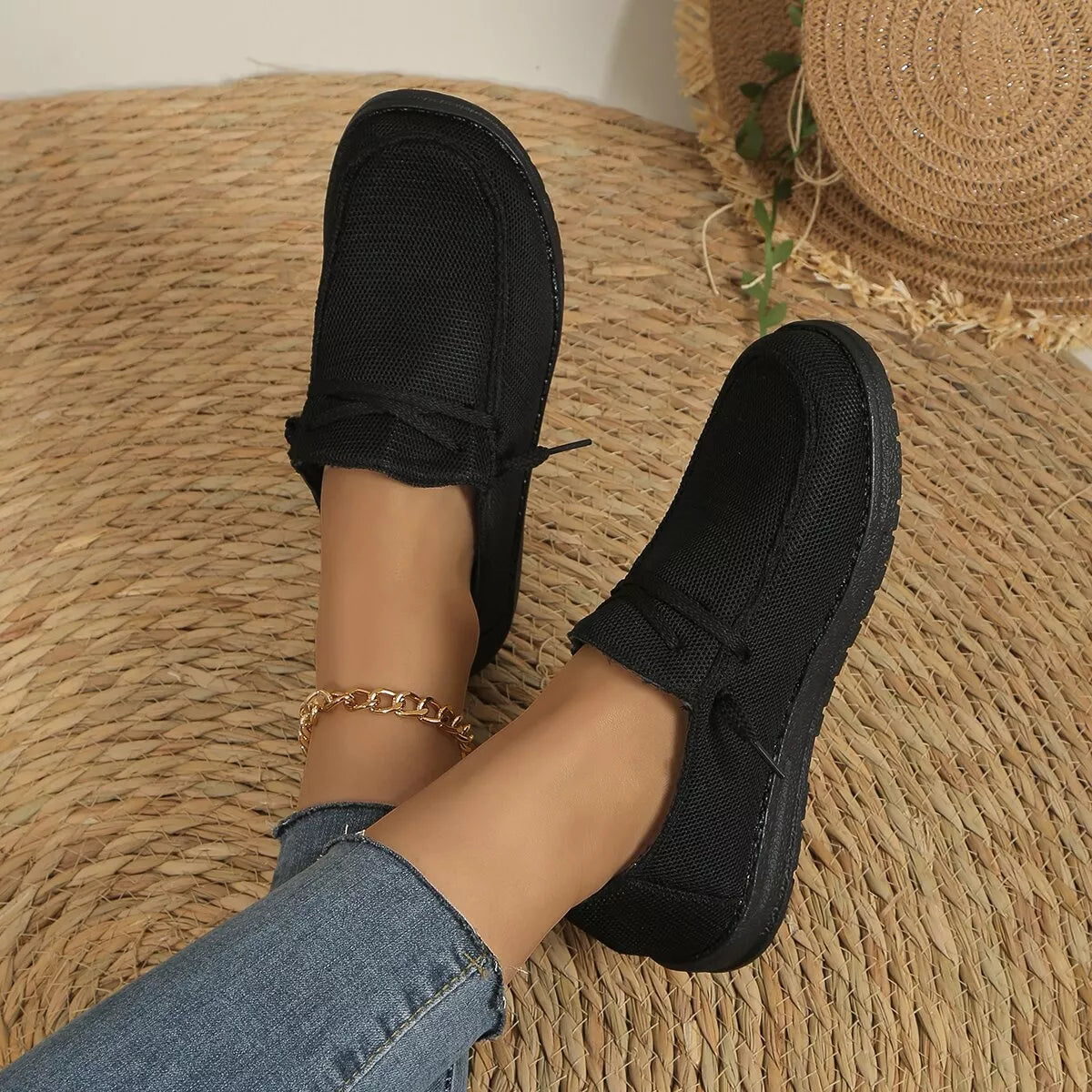 Round Toe Slip-Ons