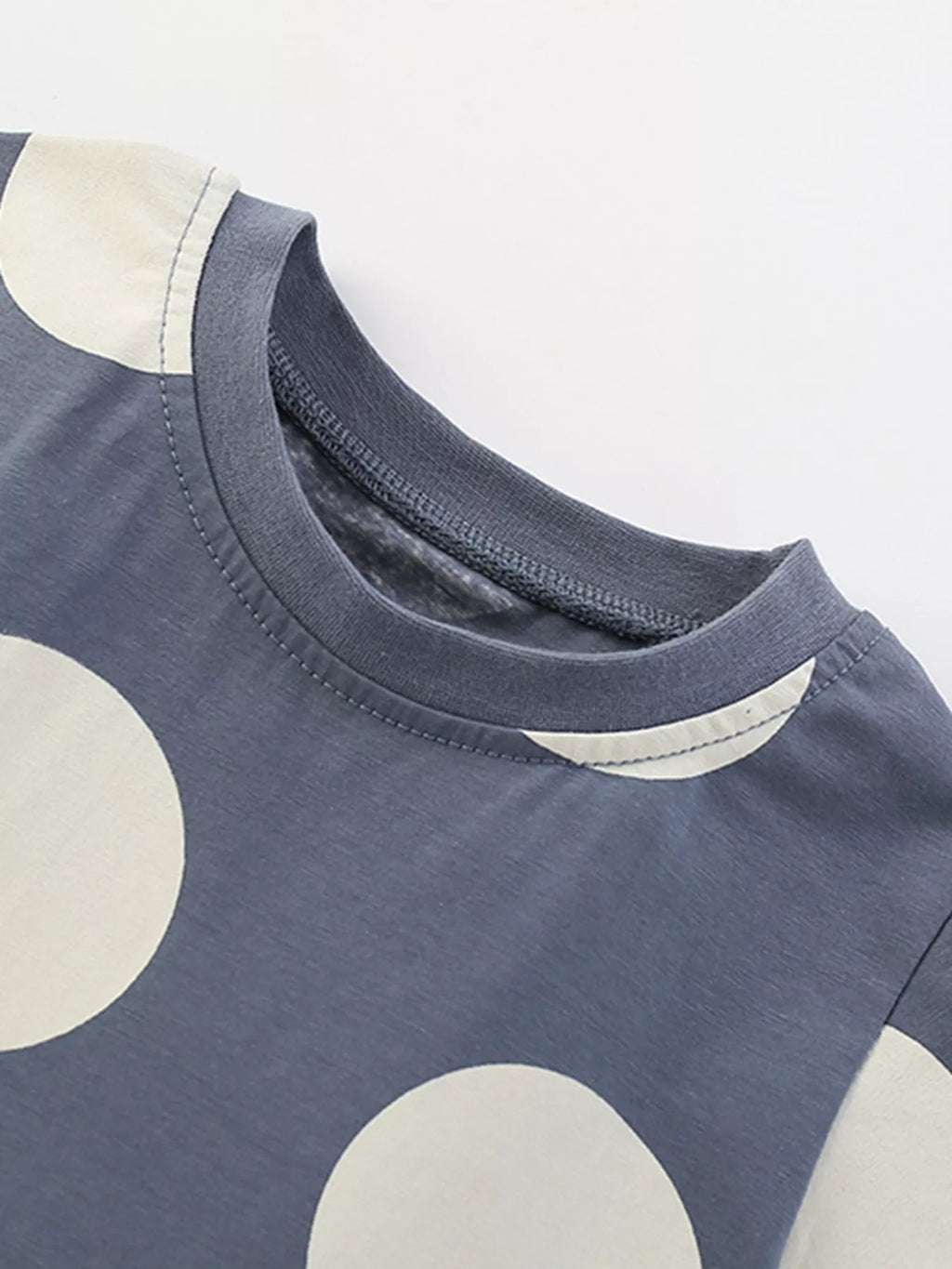 Children's Cute Cartoon Applique Polka Dot Dress