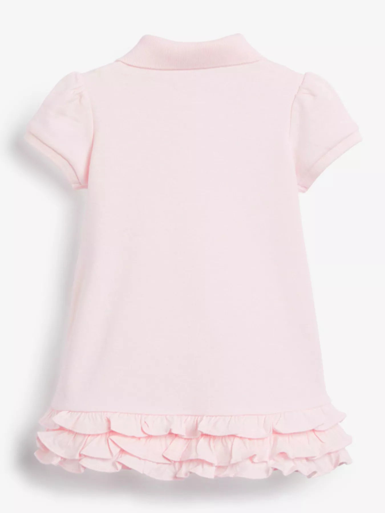 Children's Rainbow Ruffle Hem Polo Dress