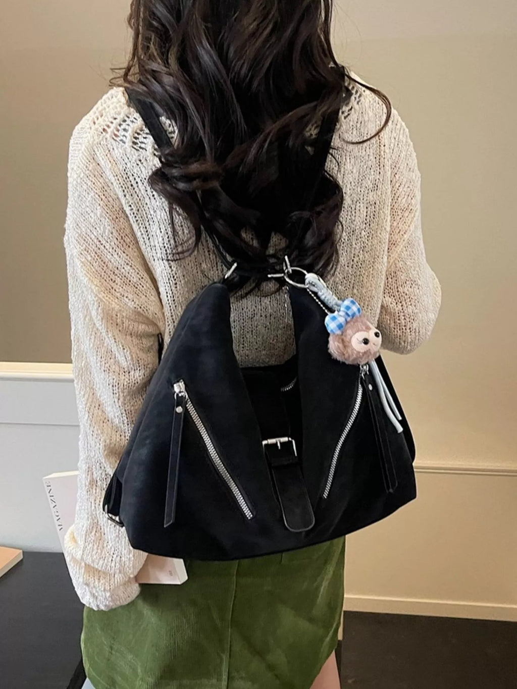 Convertible Buckle Shoulder Bag