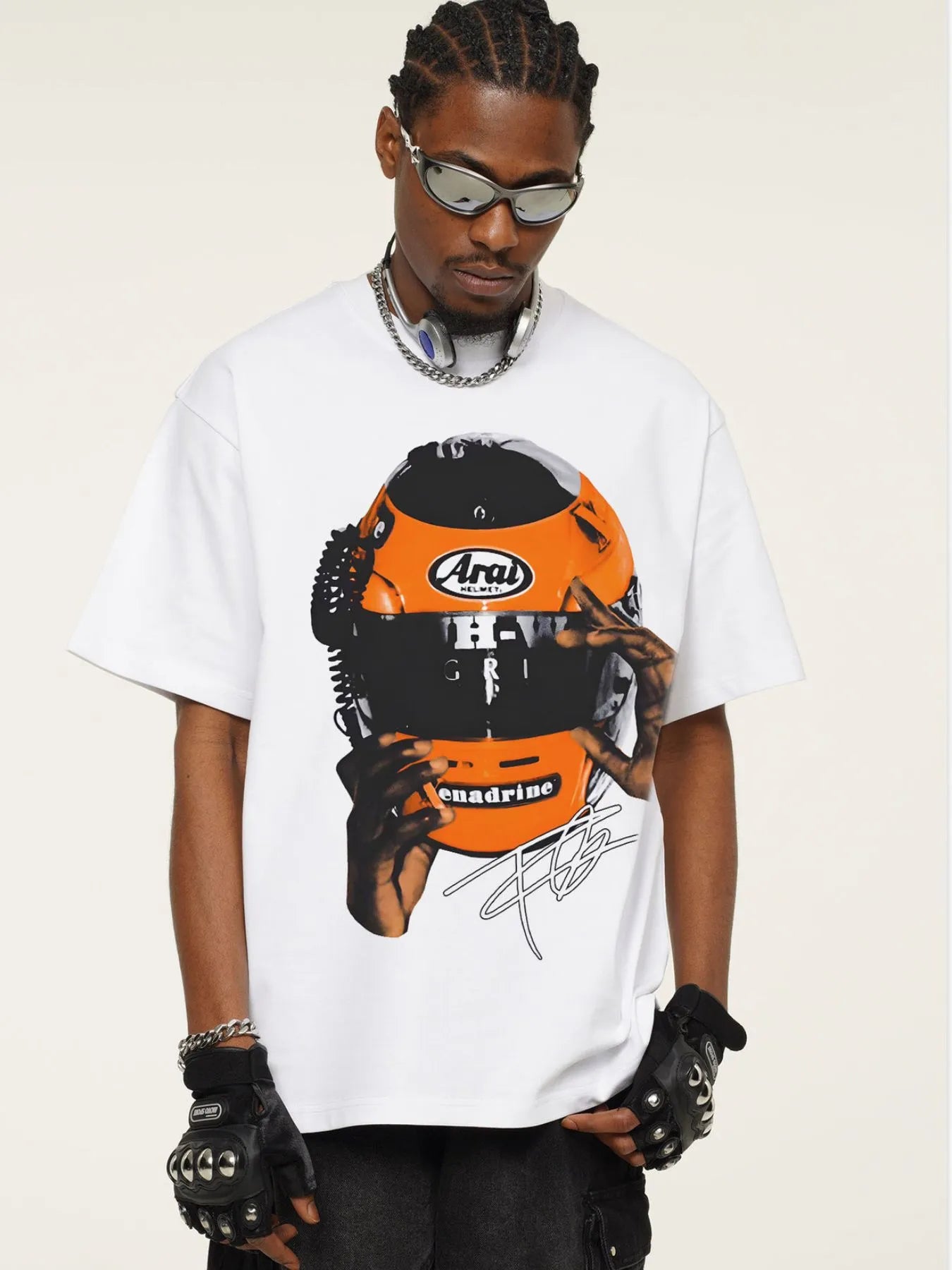 Men's Graphic Round Neck Short Sleeve T-Shirt