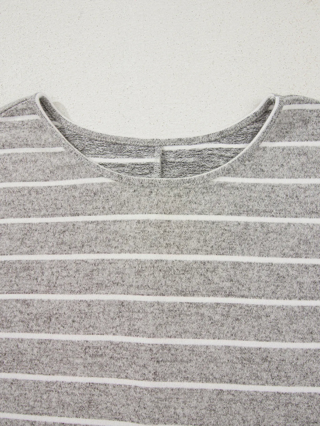 Stripe Dolman Sleeve Drop Shoulder Top
