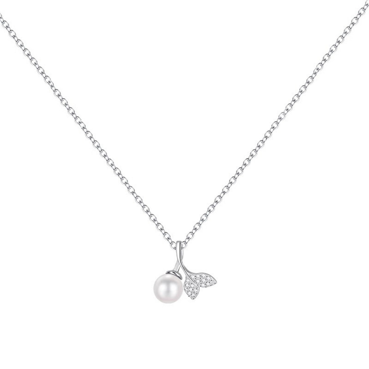 Pearl Mermaid Tail Pendant Necklace
