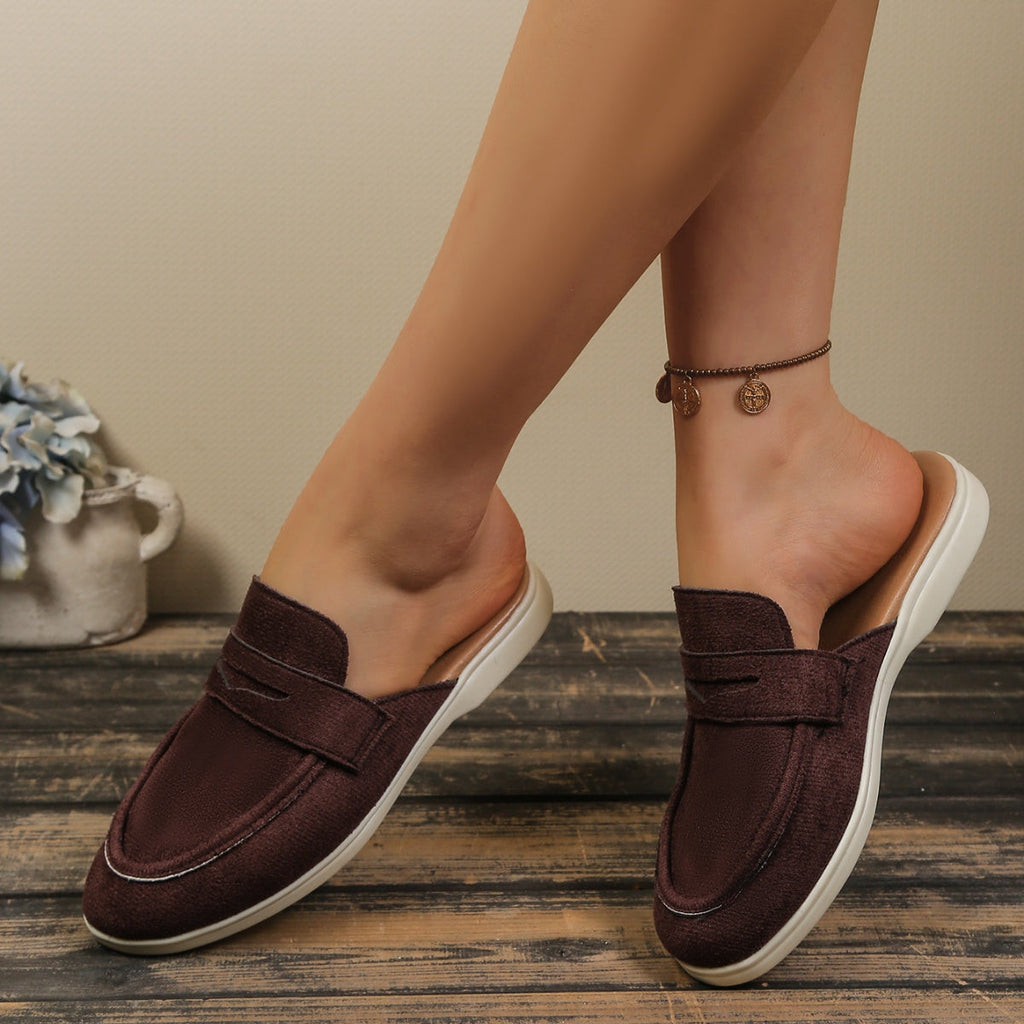 Round Toe Slip-Ons