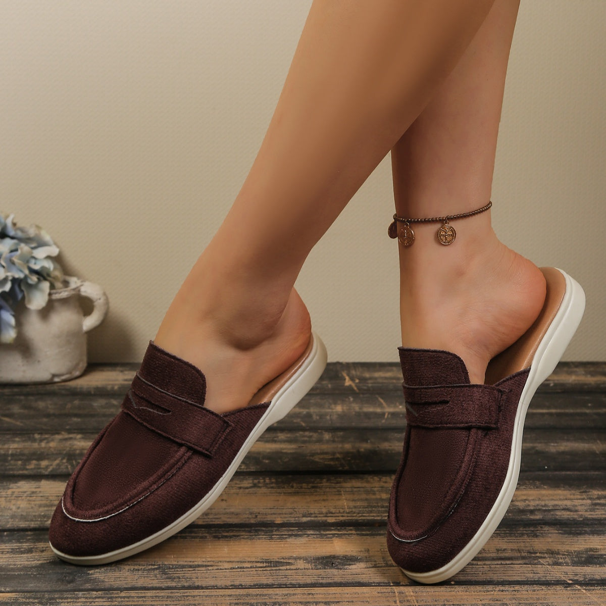 Round Toe Slip-Ons