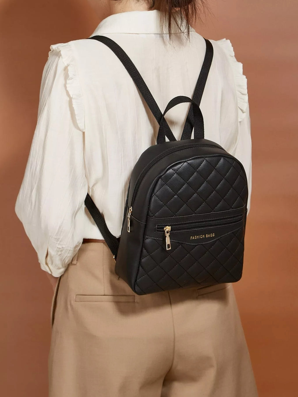 Quilted Lightweight Backpack Bag
