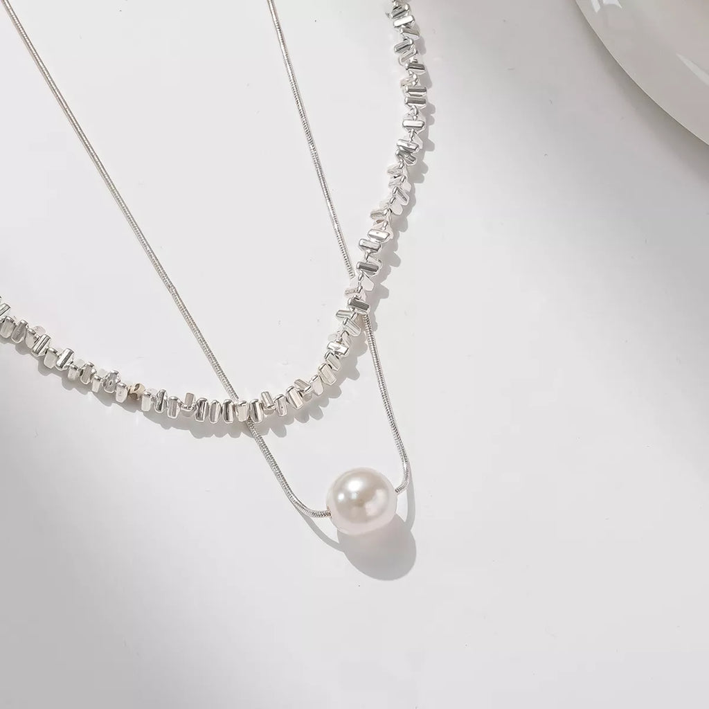 Double Layered Pearl Necklace