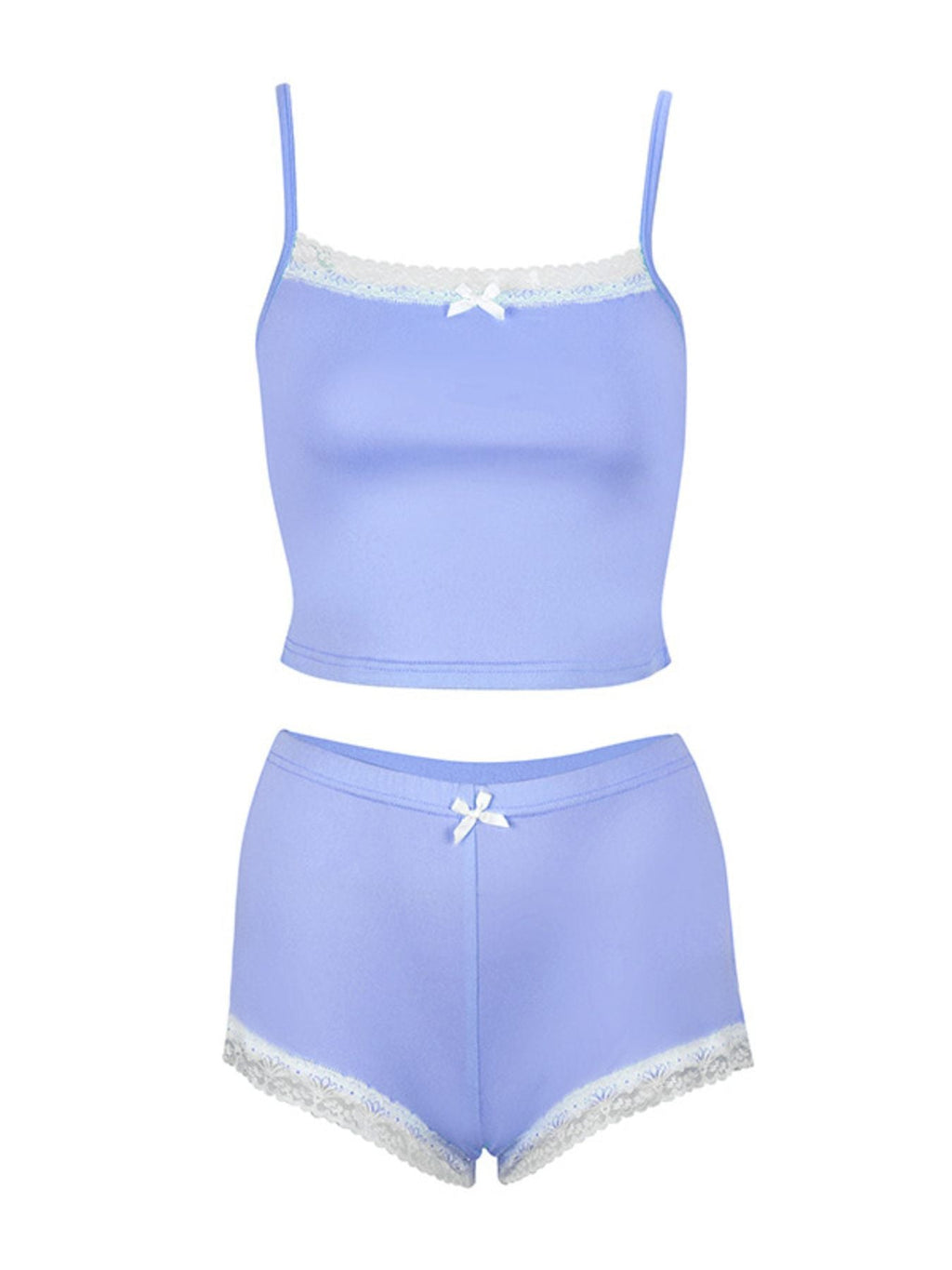 Lace Trimmed Cami and Shorts Set