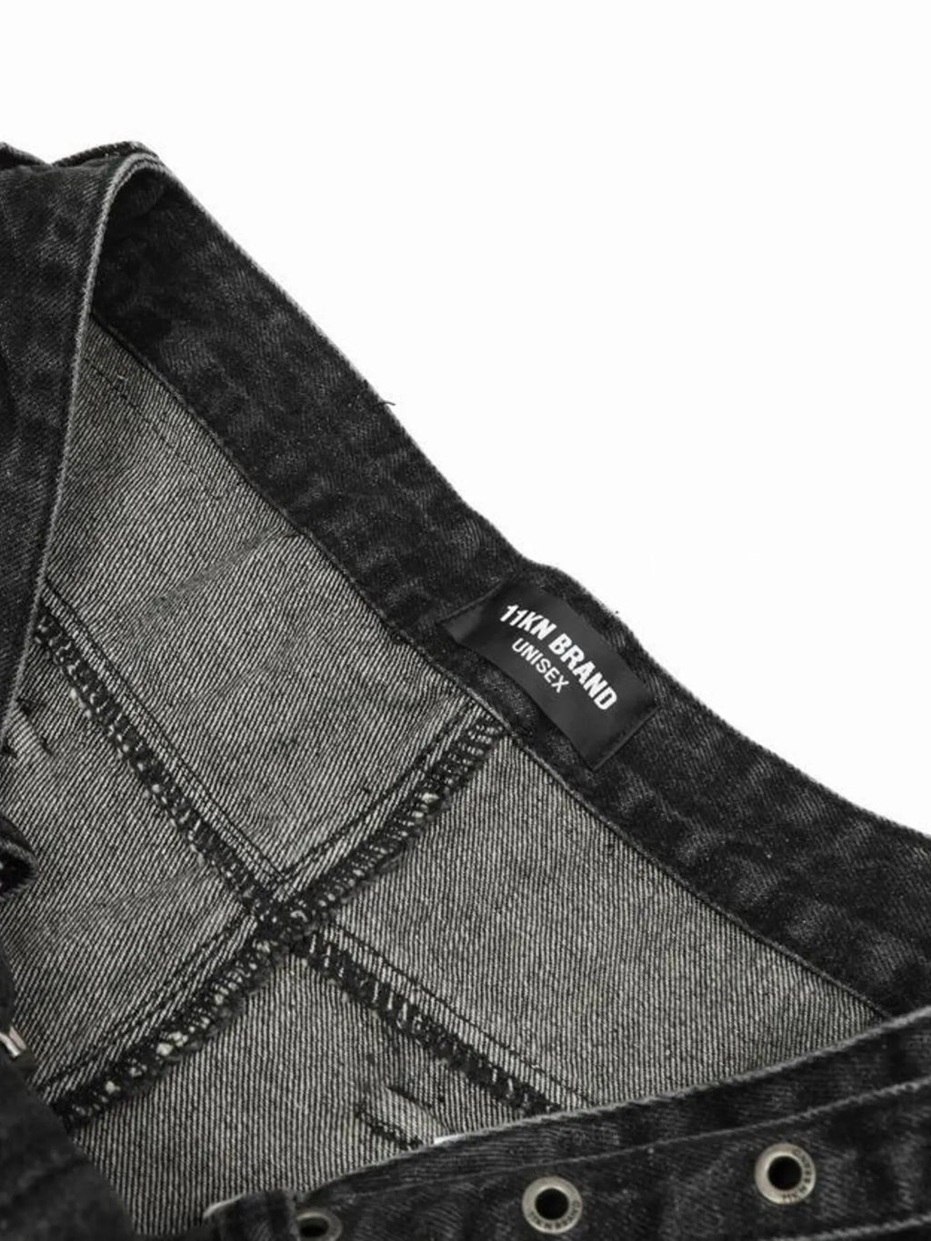 Men's Distressed Cargo Wide Leg Jeans