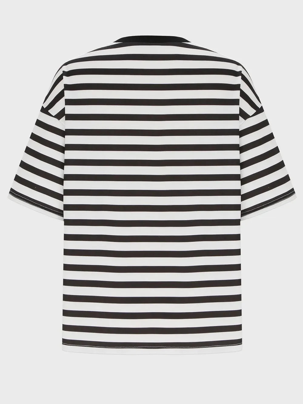 Striped Round Neck Half Sleeve T-Shirt