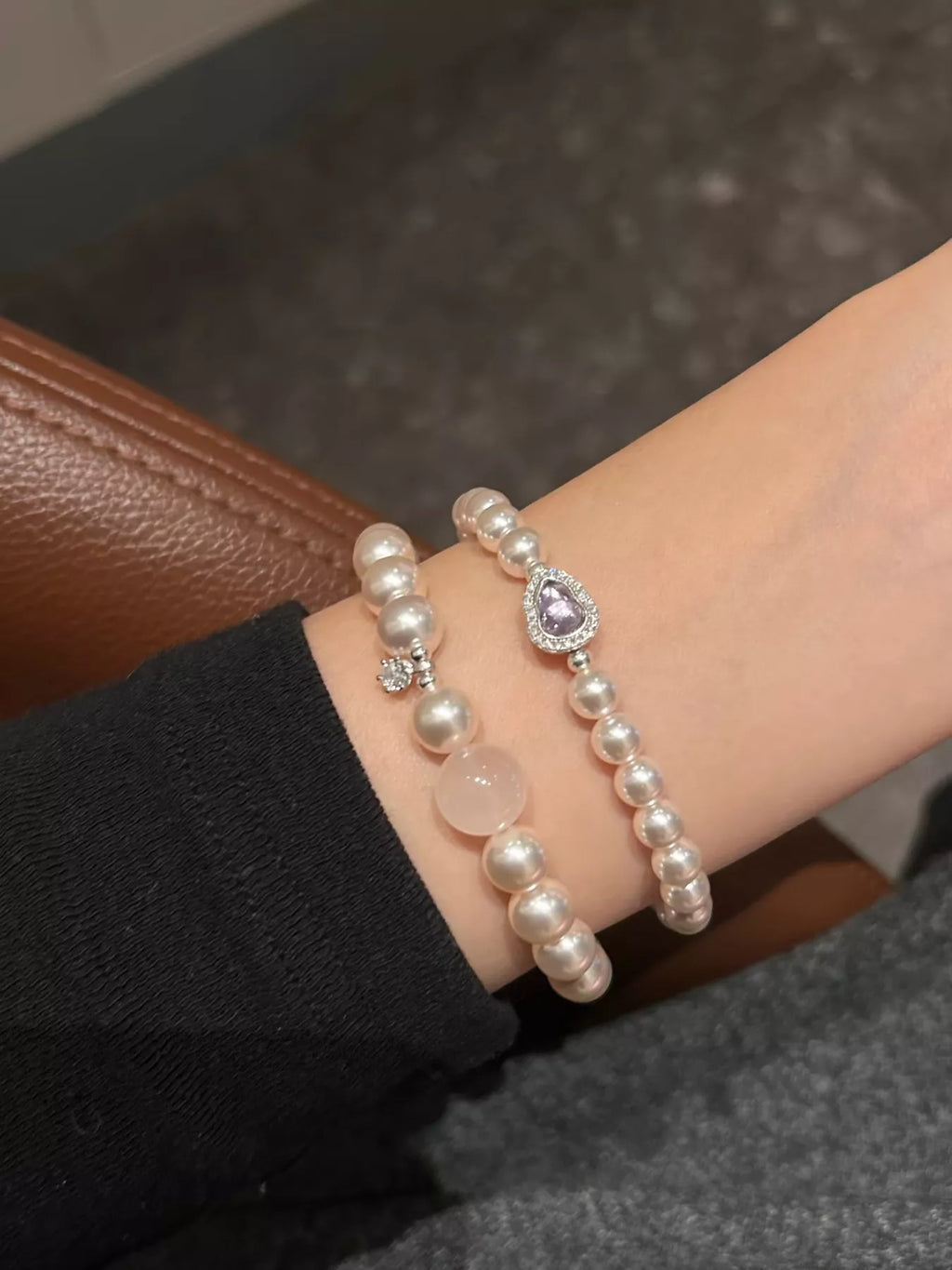 Pearl & Crystal Zircon Bracelet