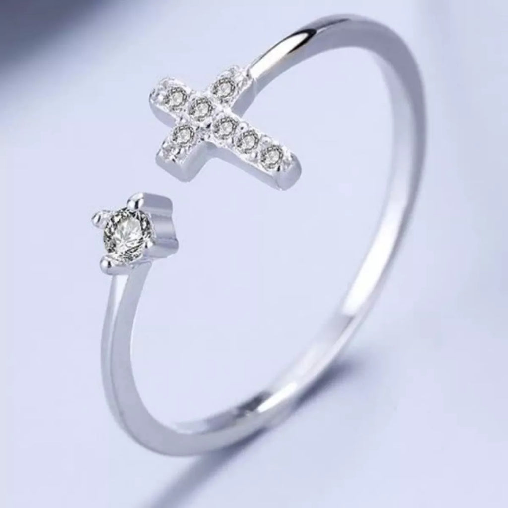 Adjustable Open Cross Ring