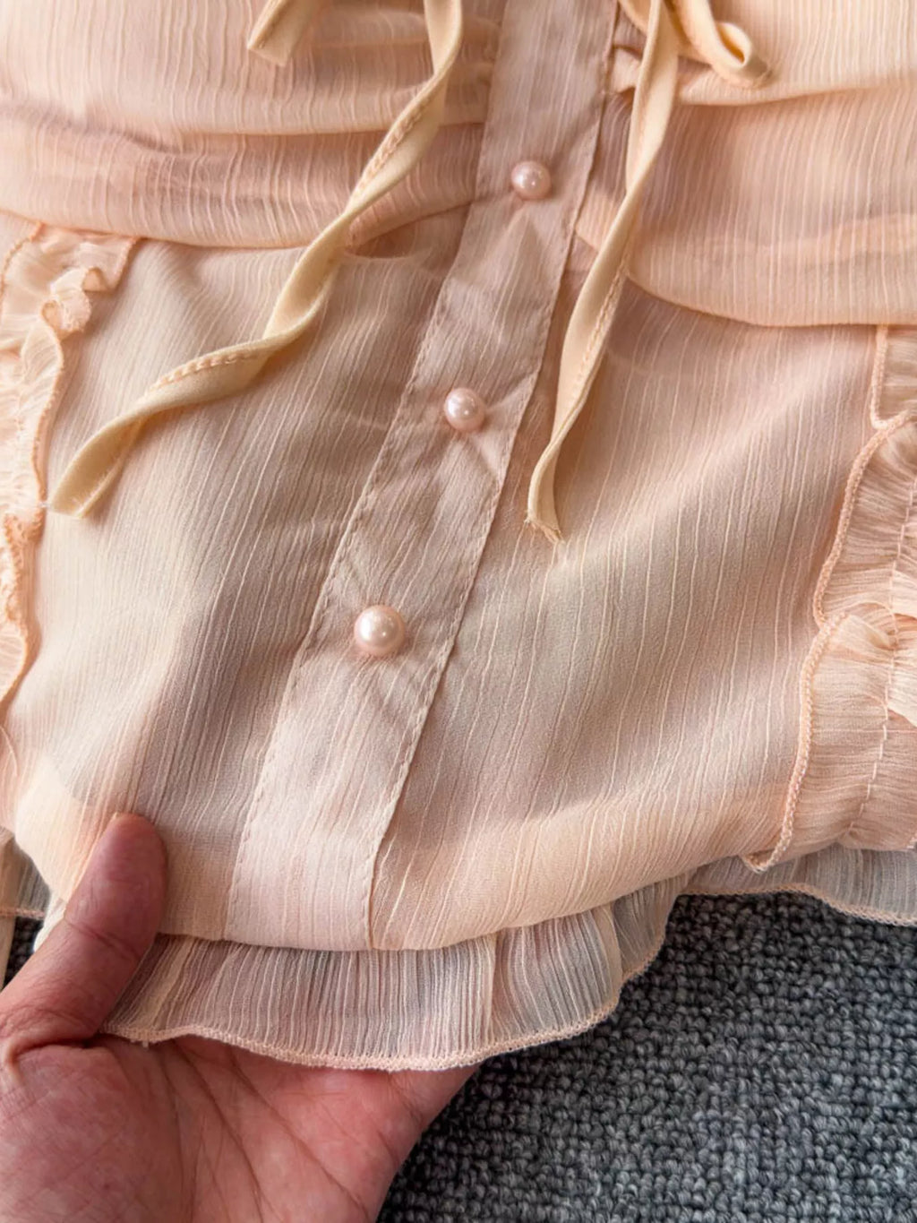 Frill Flounce Sleeve Blouse