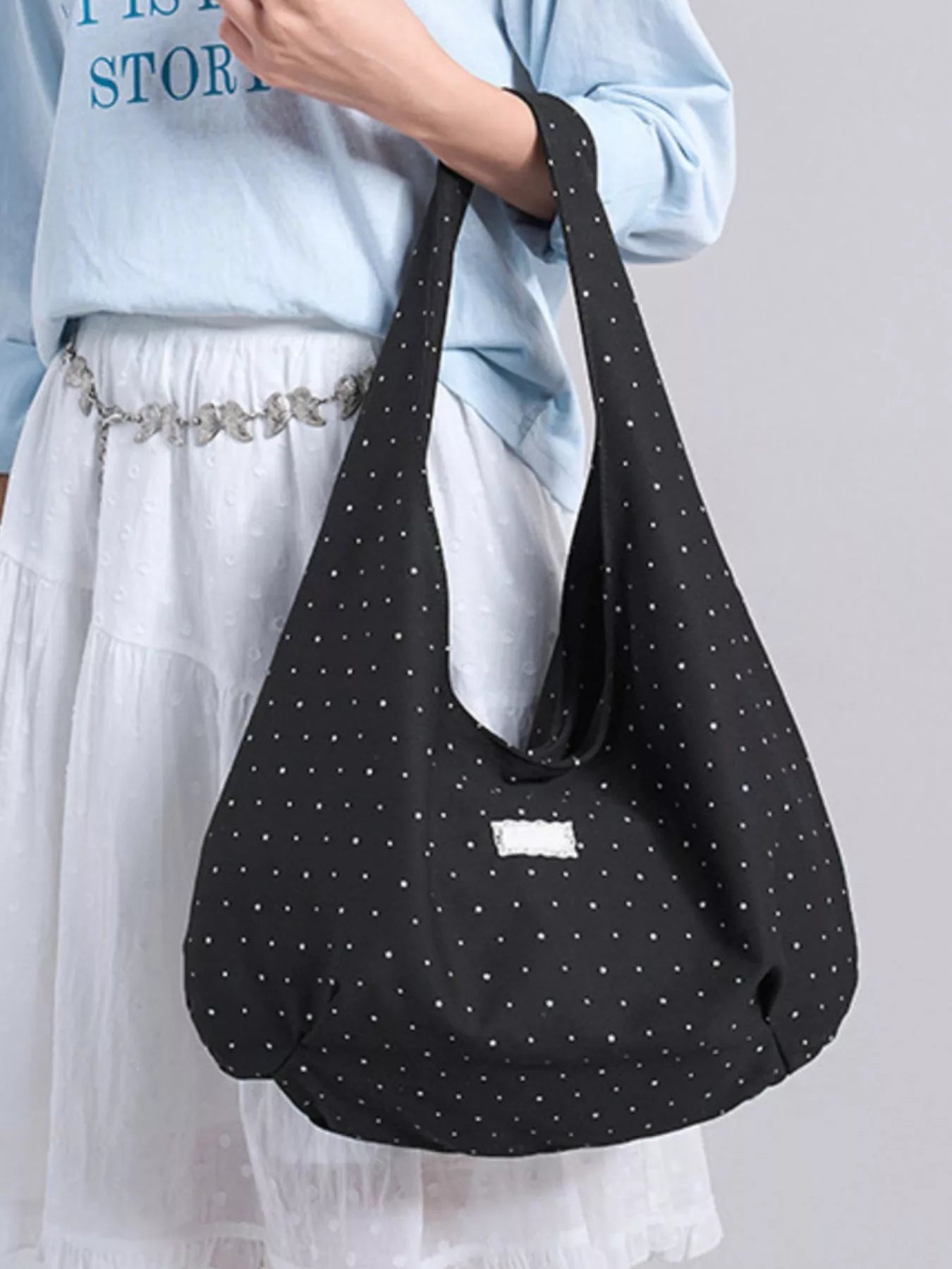 Polka Dot Casual Shoulder Bag