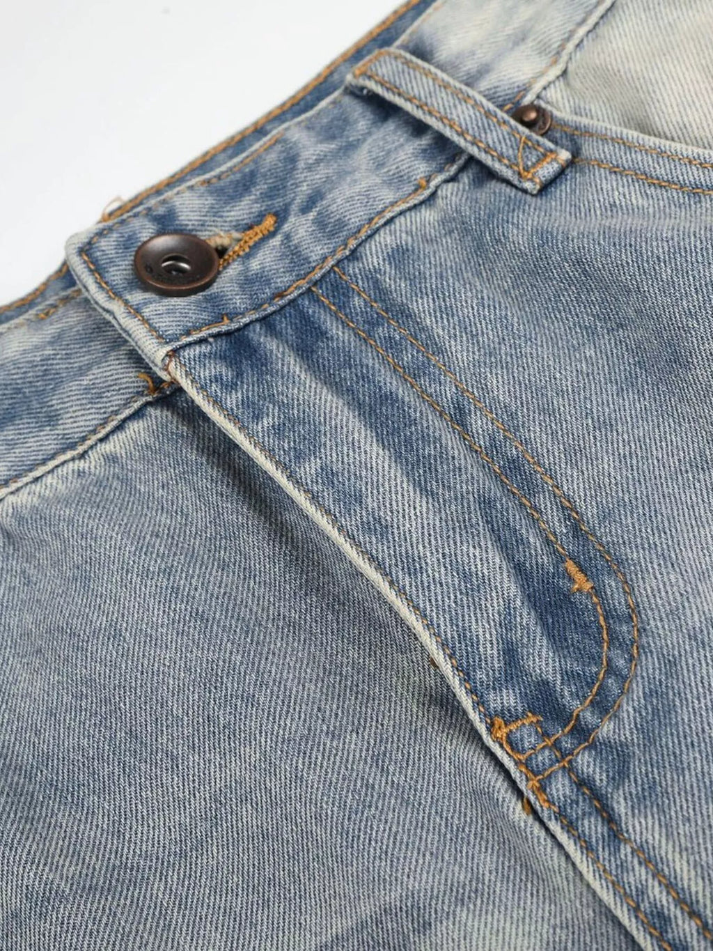 Men's Full Size Vintage Wash Wide Leg Jeans Plus Size