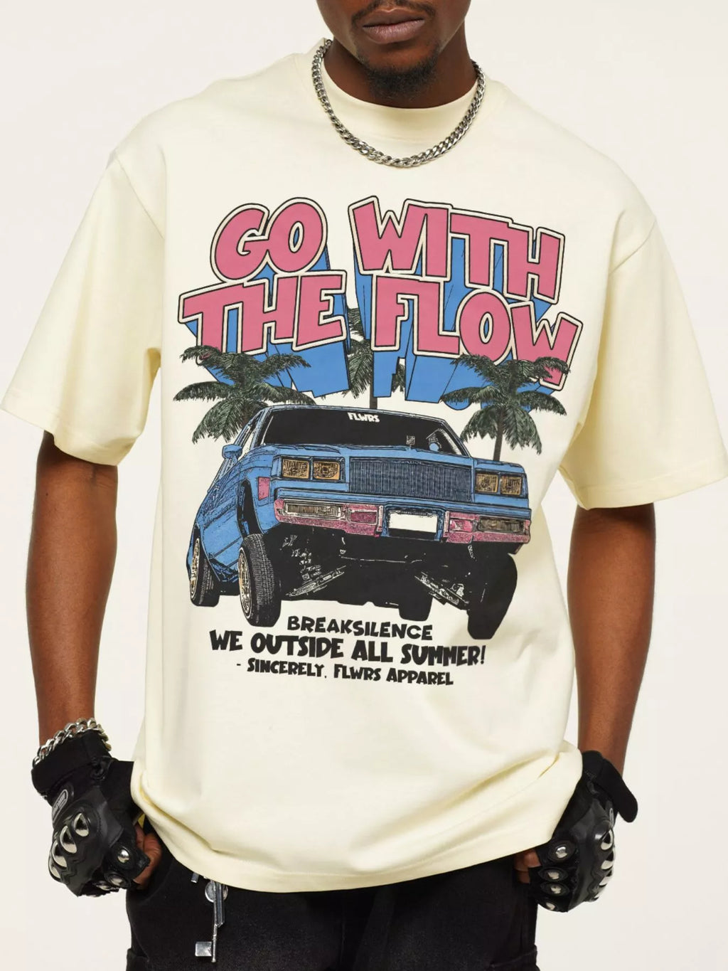 Men's Vintage Washed Graphic Oversized T-Shirt