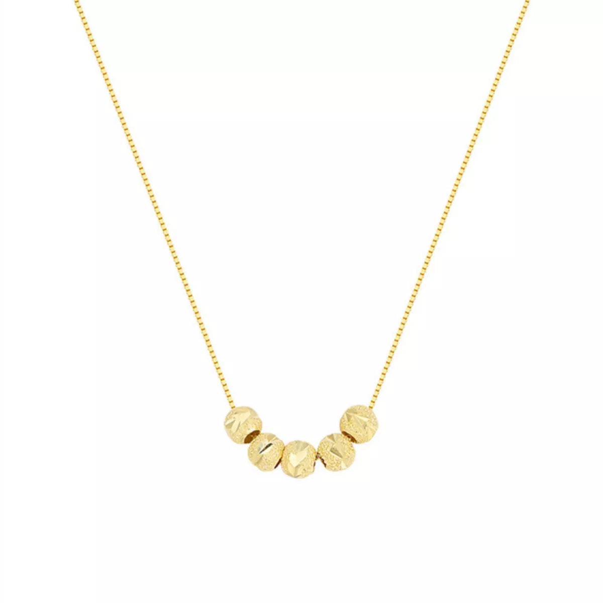 925 Sterling Silver Beaded Necklace