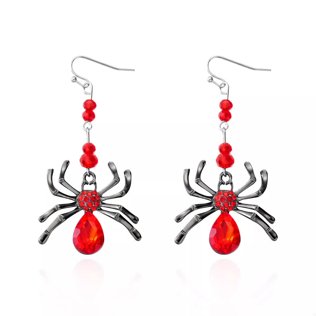 Halloween Spider Dangle Earrings