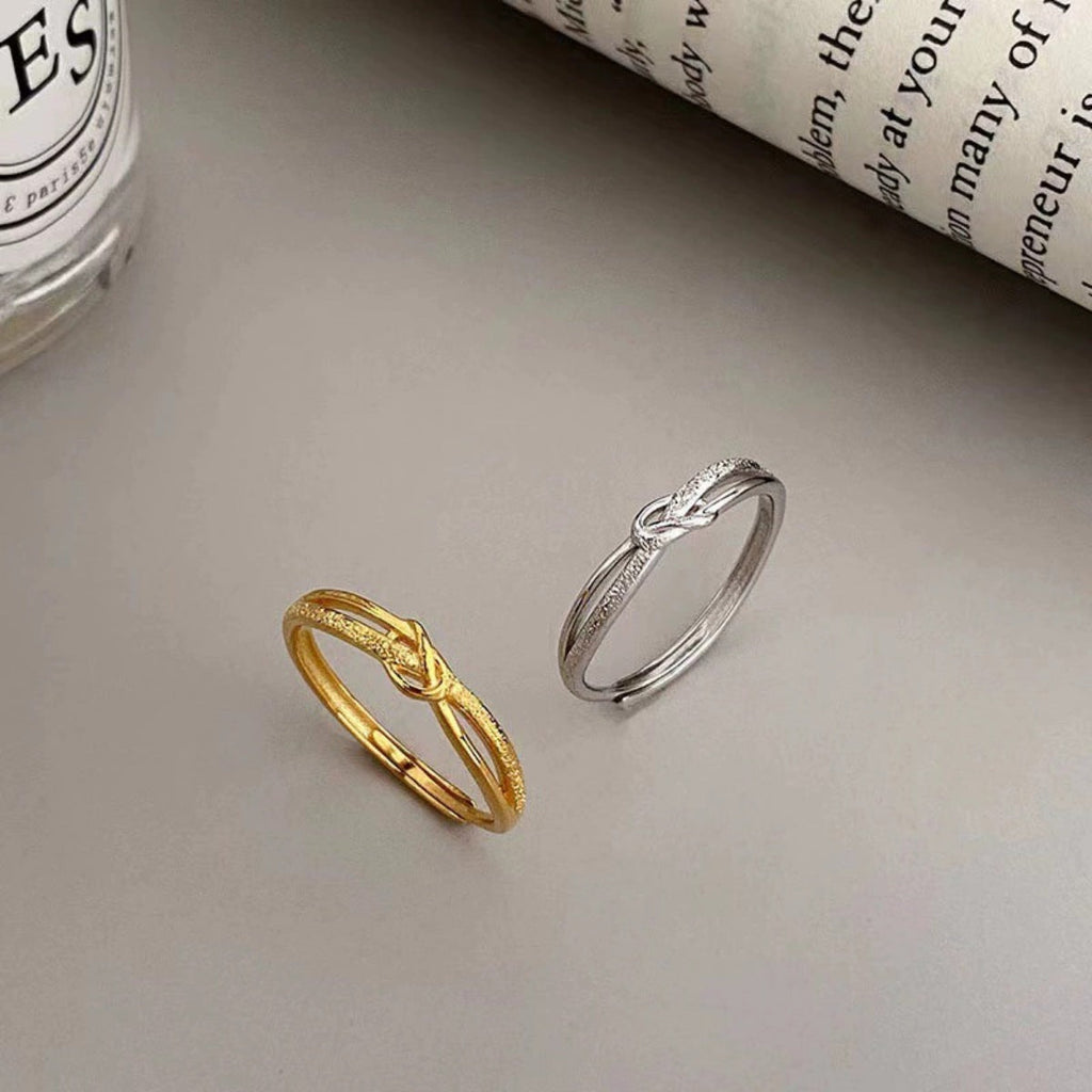 925 Sterling Silver Knotted Ring