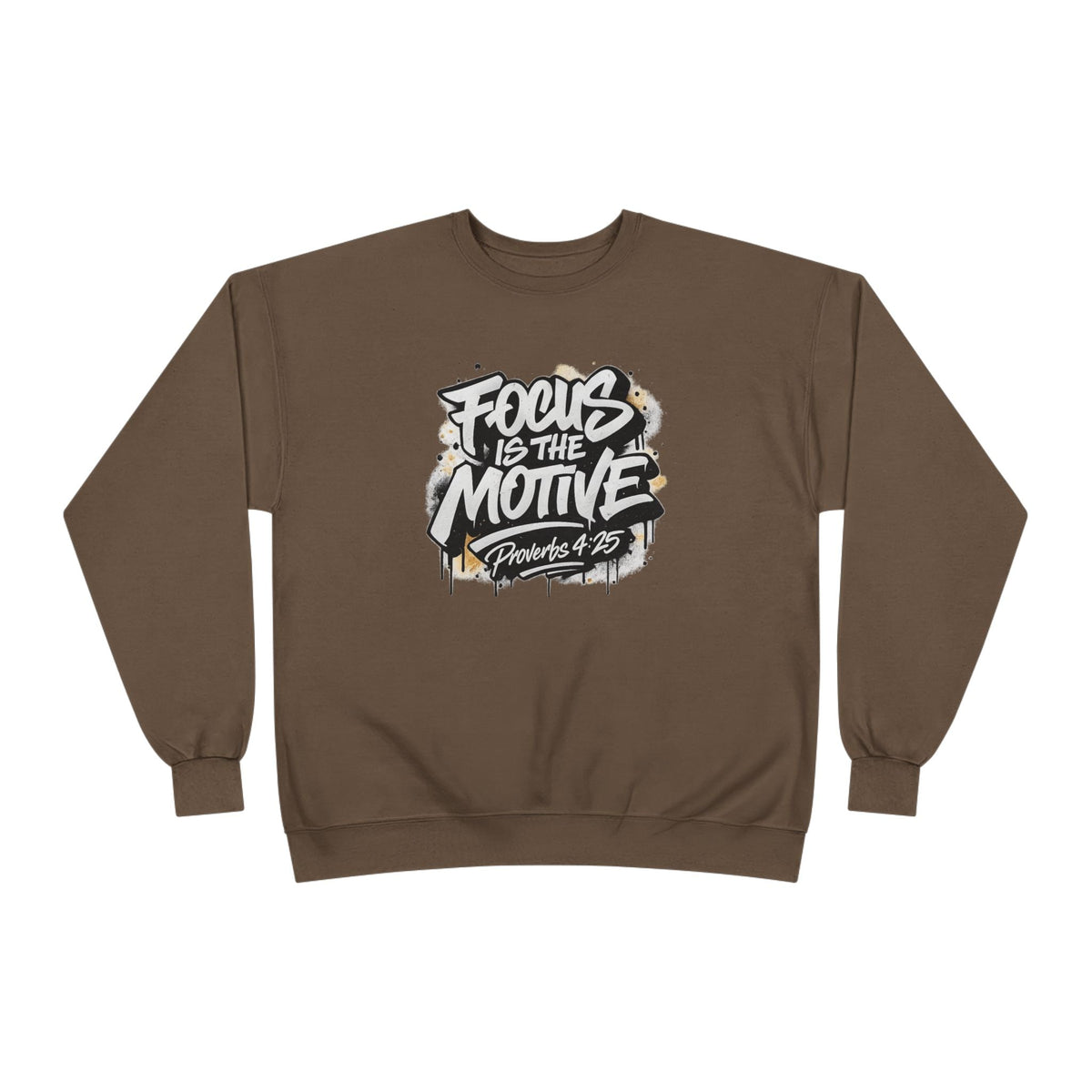 Focus Is The Motive Crewneck — Faith-Driven Motivational Sweatshirt