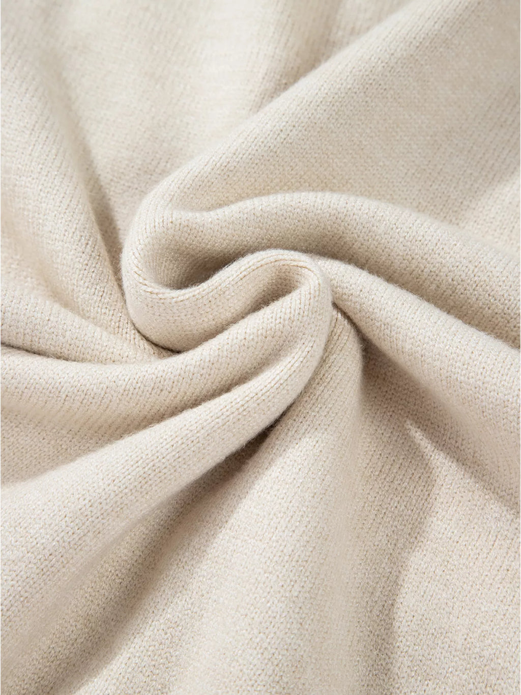 Flower Stitching Mock Neck Sweater