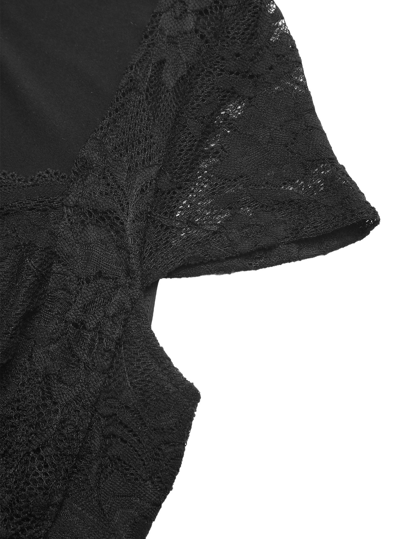 Lace Sweetheart Neck Cap Sleeve Bodysuit