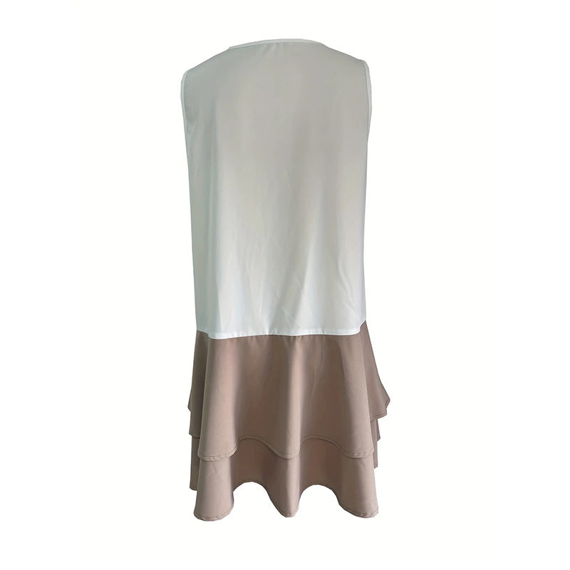 Sleeveless Lace Patchwork Sundress Clothes Casual Dresses