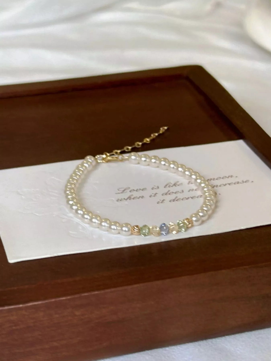 18K Gold-Plated Pearl Bracelet
