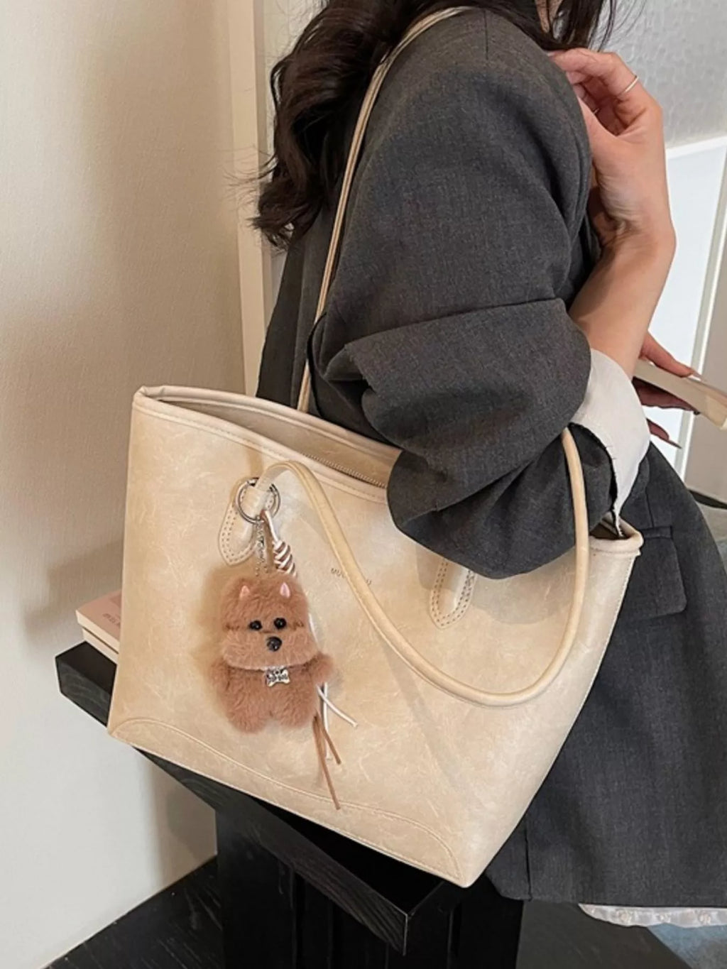 Teddy Bear Charm Tote Bag
