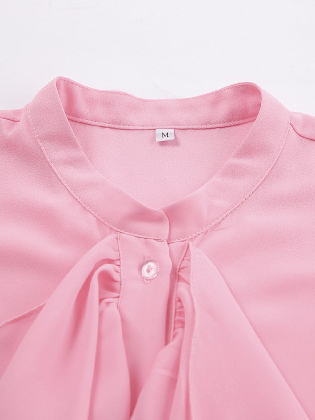 Ruffle Trim Flounce Sleeve Blouse