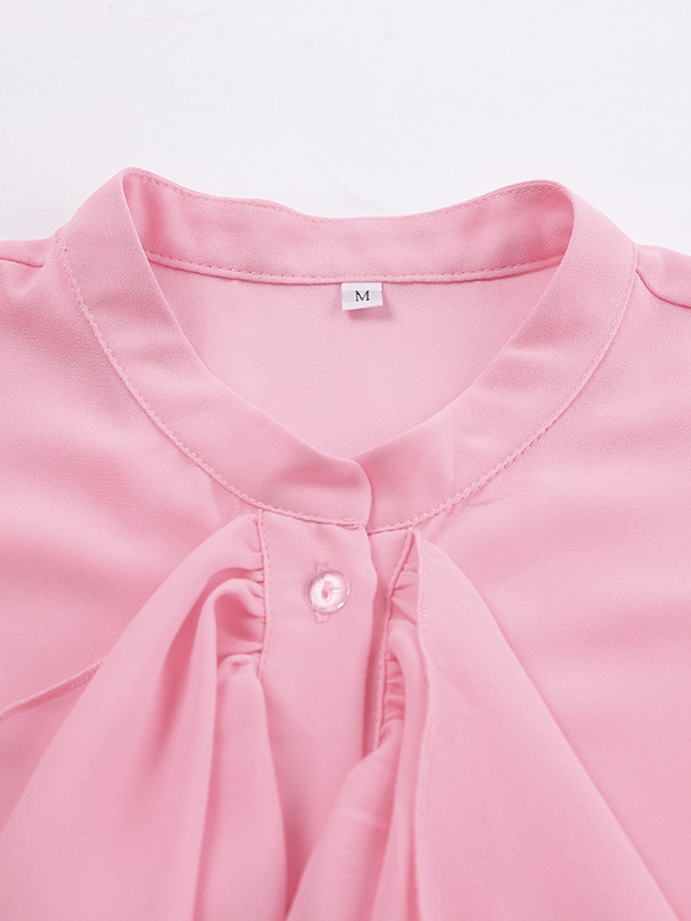 Ruffle Trim Flounce Sleeve Blouse