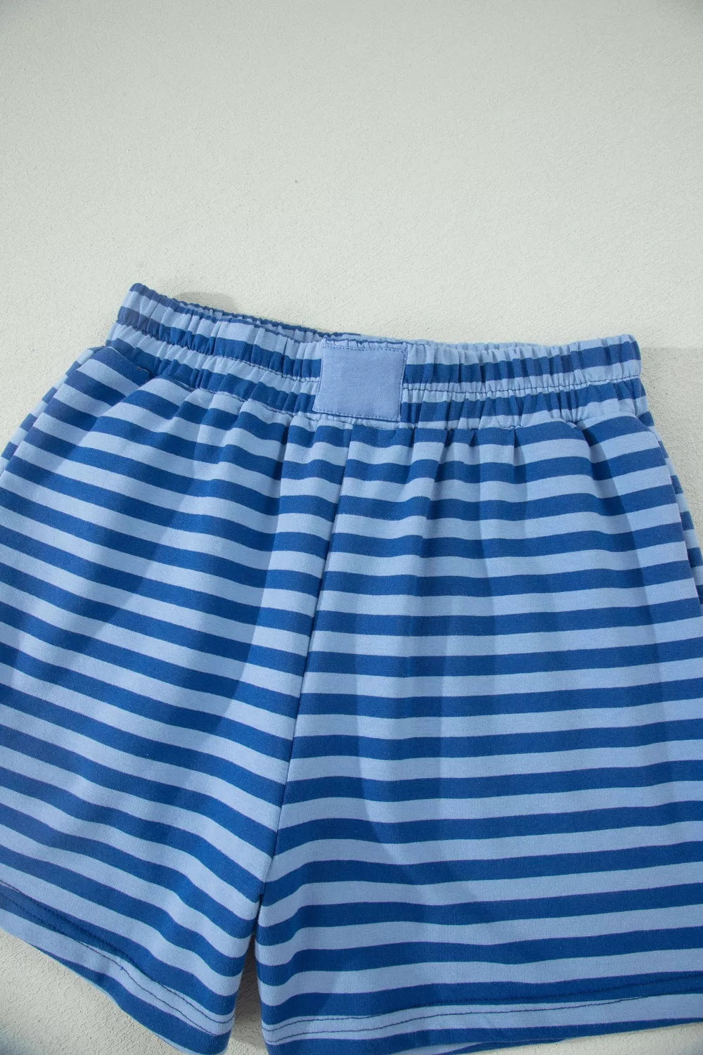 Striped Short Sleeve Top and Shorts Set