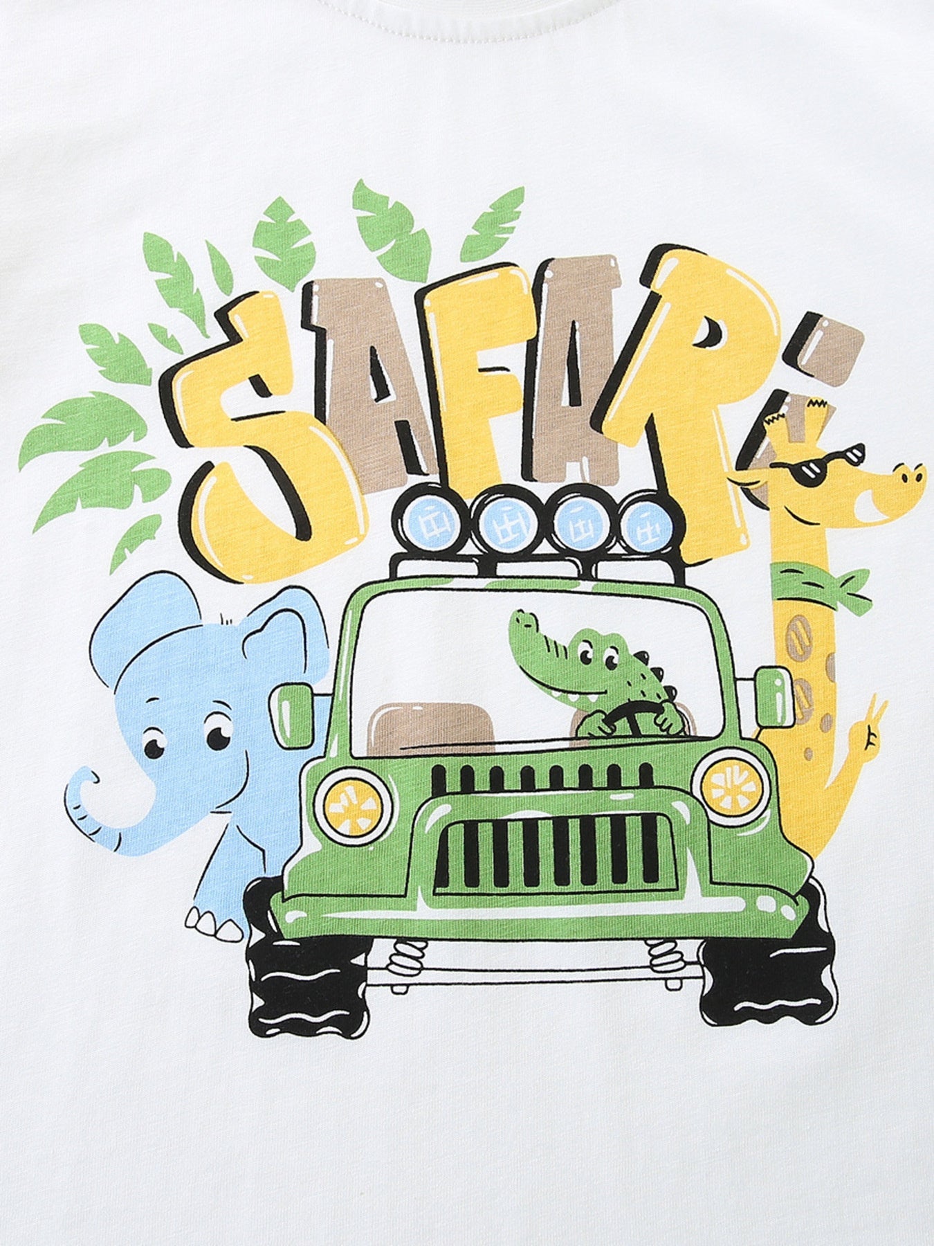 Children's Animal Graphic Round Neck Tee
