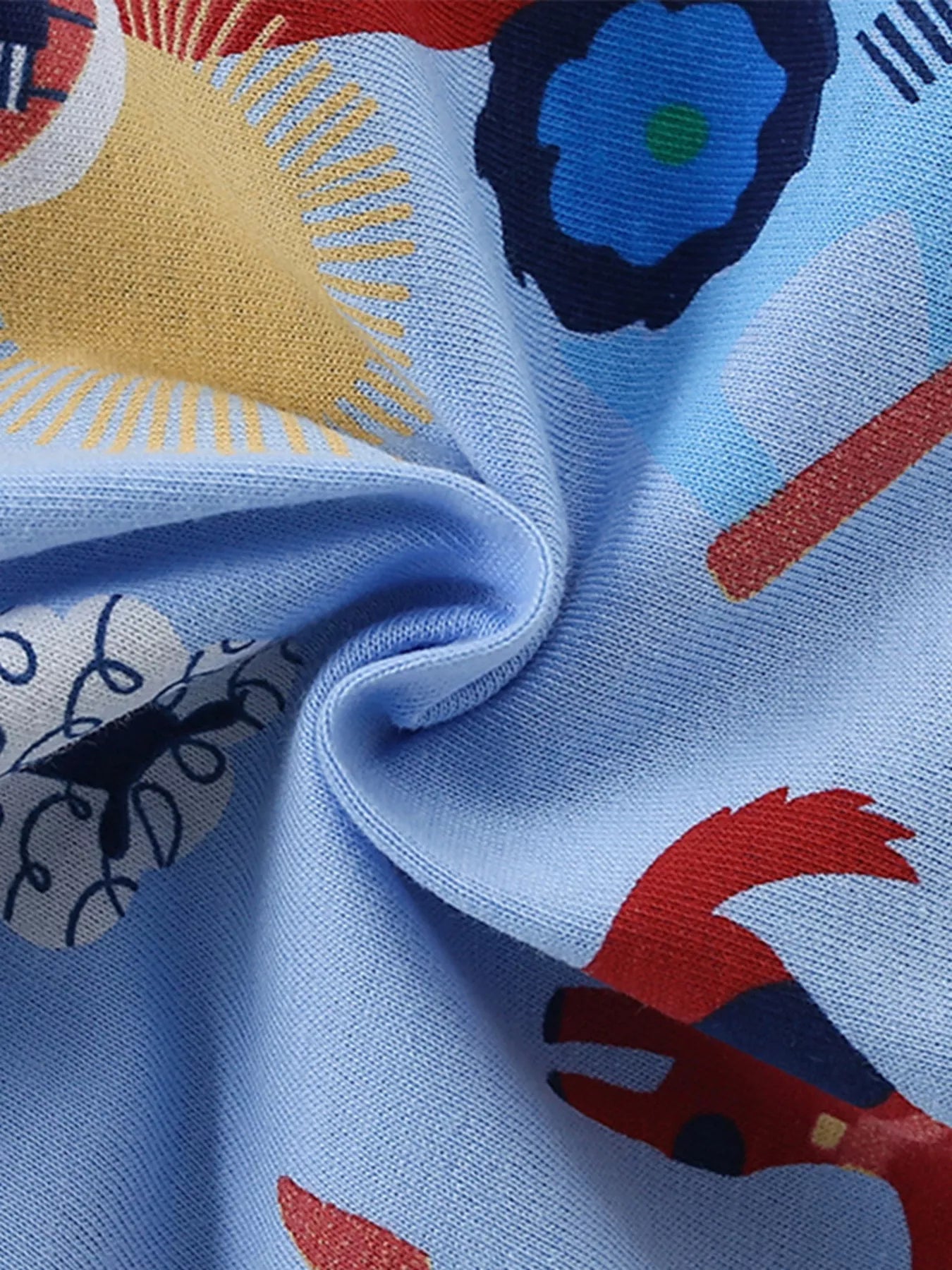 Children's Printed Crew Neck Short Sleeve T-Shirt