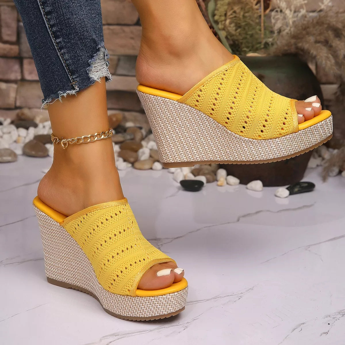 Open Toe Wedge Sandals