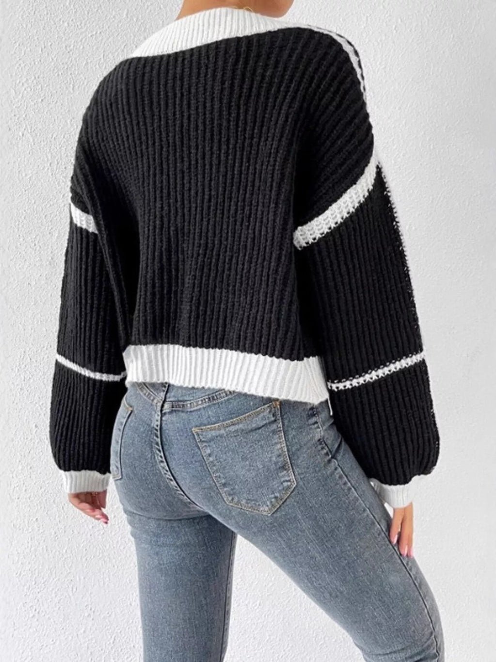Open Front Long Sleeve Cardigan