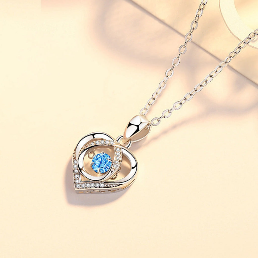 925 Sterling Silver Heart Pendant Necklace