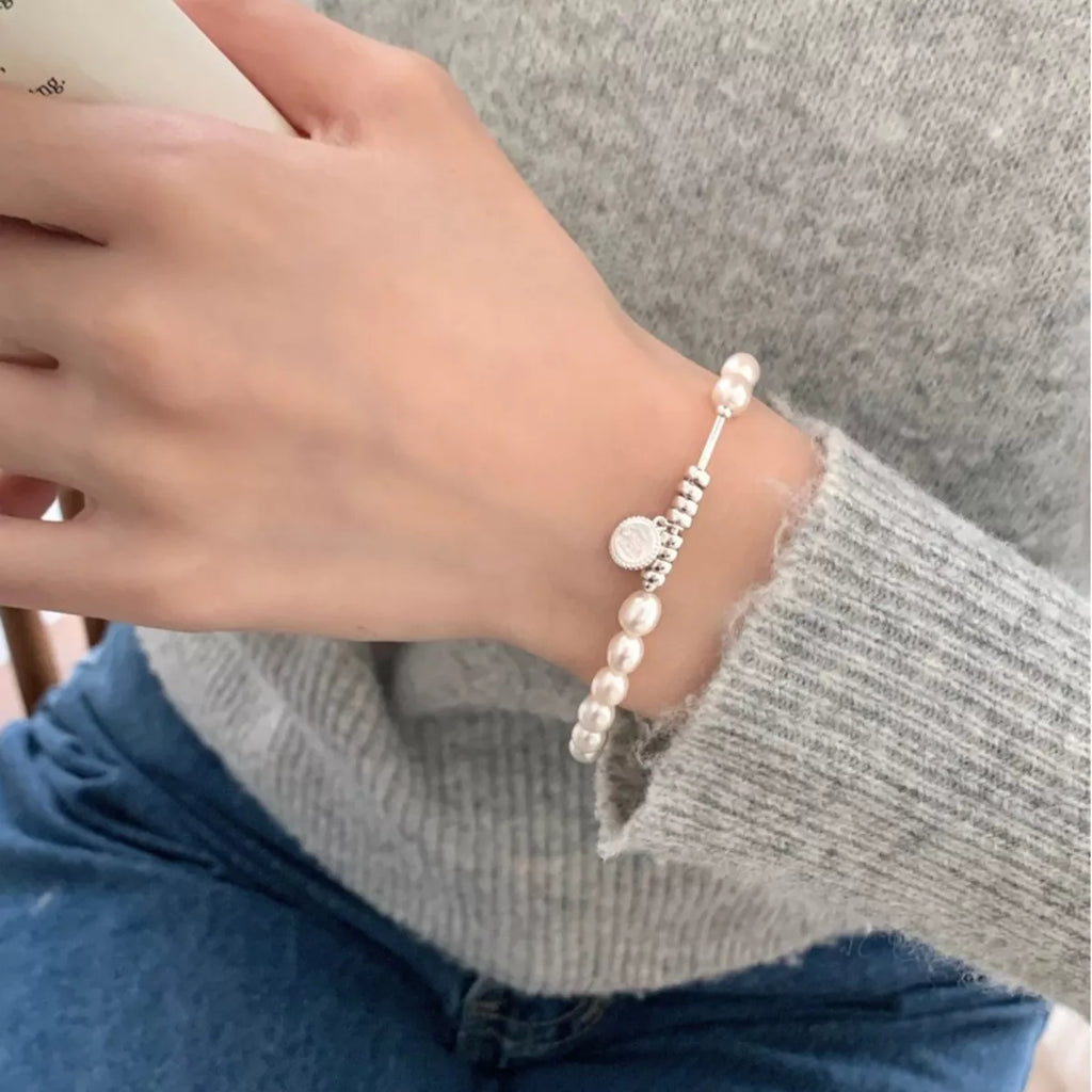 Pearl 925 Sterling Silver Bracelet