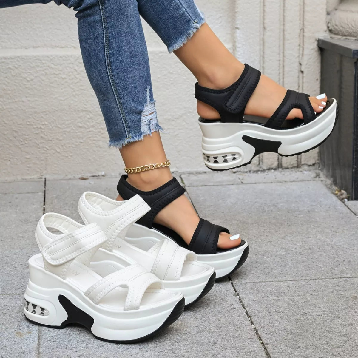 Open Toe Platform Sandals