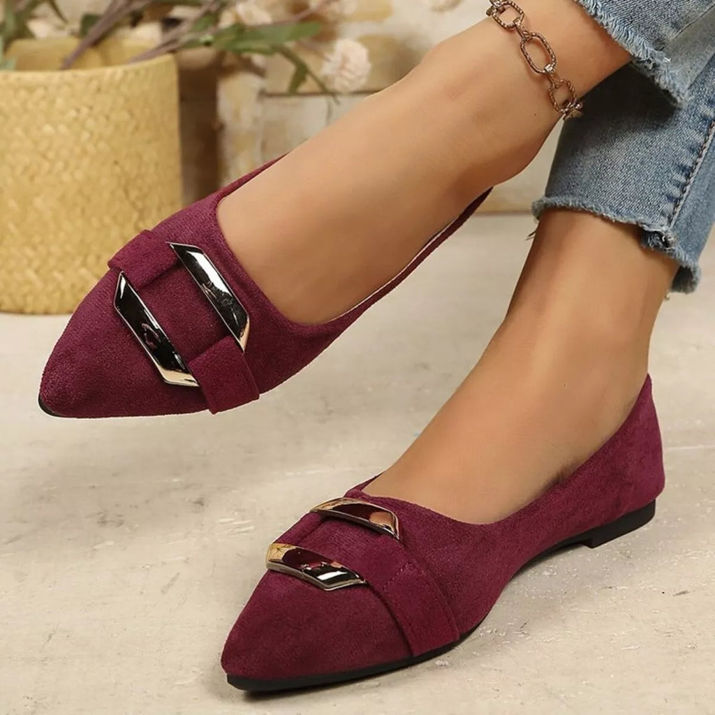 Point Toe Flats Slip-Ons