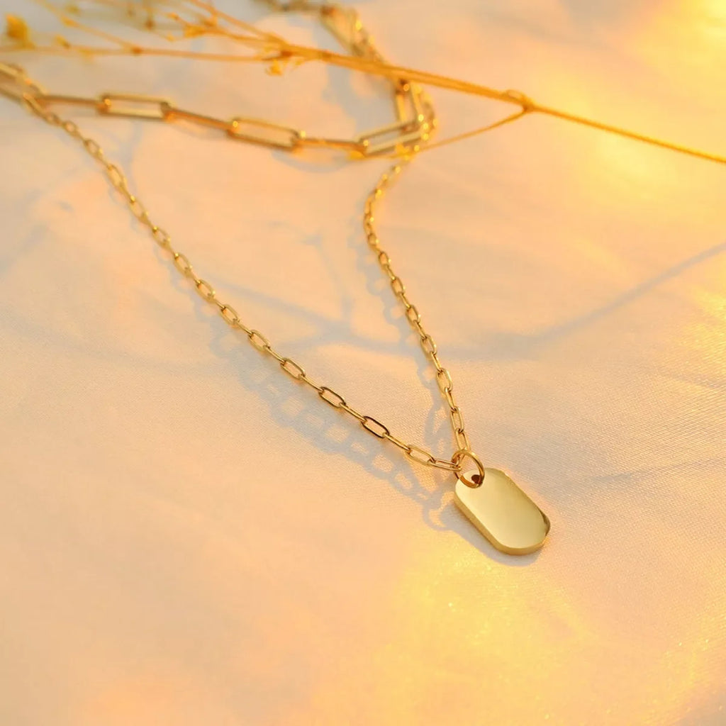 18K Gold-Plated Double Layered Necklace