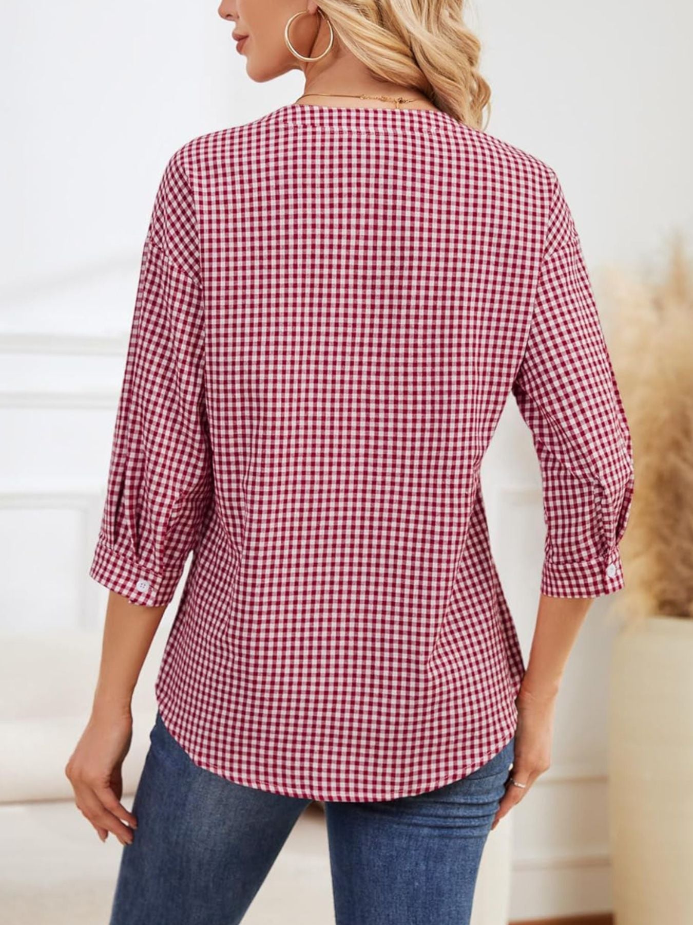 Button-Down Notched Shirt
