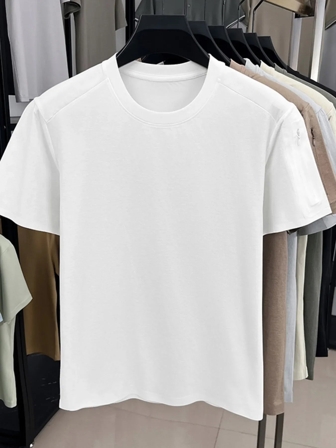 Men's Plus Size Round Neck Short Sleeve T-Shirt
