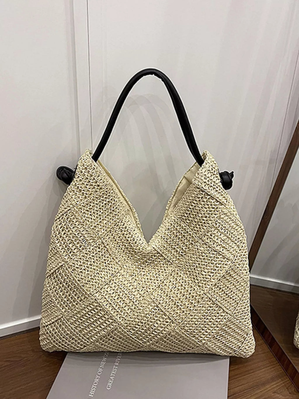 Woven Straw Shoulder Bag