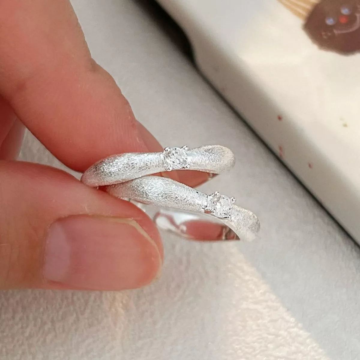 925 Sterling Silver Zircon Ring