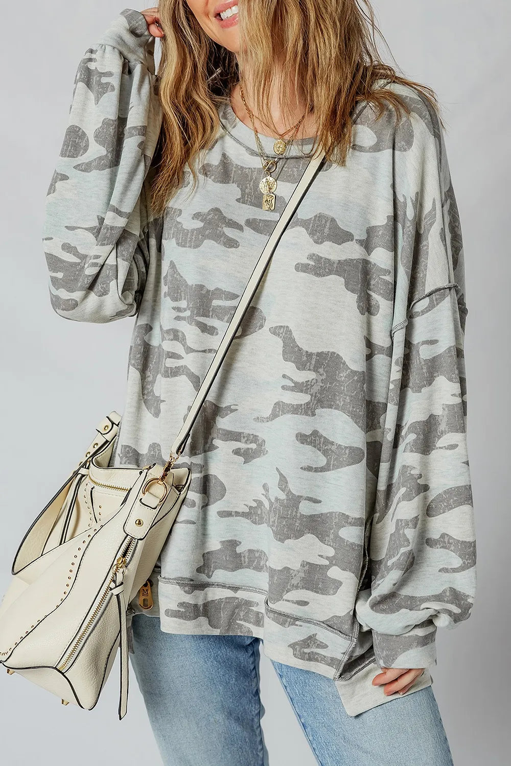 Camouflage Long Sleeve Sweatshirt