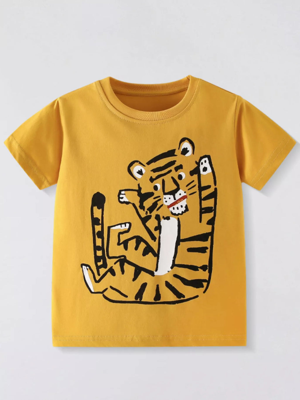 Children's Tiger Graphic Short Sleeve T-Shirt